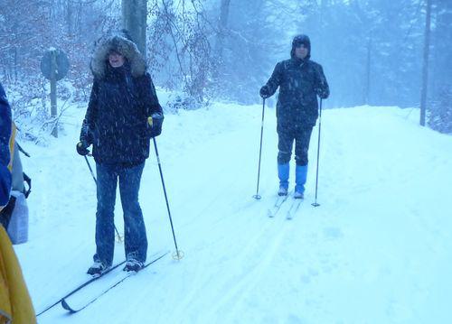 im Schneetreiben