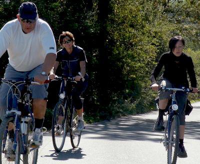 am Berg: Berno, Anja, Judith